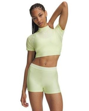 Under Armour Heatgear® Crop Mock Short Sleeve - Green