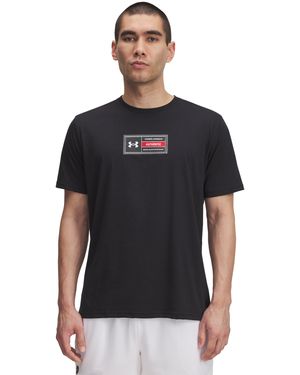 Under Armour Ua Printed Woven Label Short Sleeve - Black