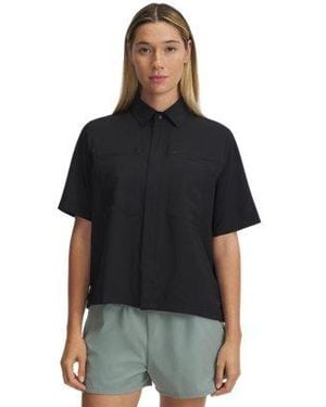 Under Armour Ua Fish Pro Hybrid Woven Short Sleeve - Black