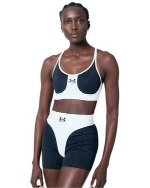 Under Armour Ua X Marine Serre Racer Sports Bra - Blue