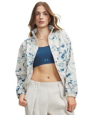 Under Armour Ua Unstoppable Woven Printed Jacket - Blue