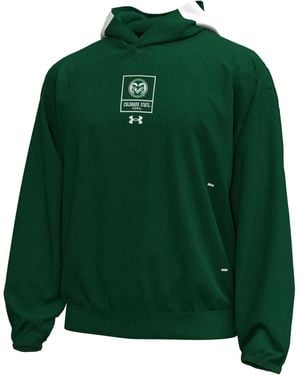 Under Armour Ua Gameday Icon Double Knit Fleece Collegiate Hoodie - Green