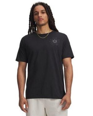 Under Armour Ua Radial Wordmark Short Sleeve - Black