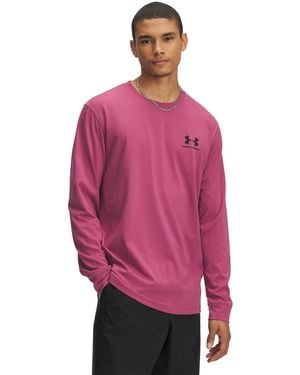 Under Armour Ua Left Chest Long Sleeve - Pink