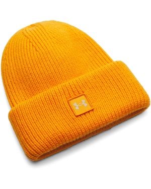 Under Armour Halftime Ribbed Beanie, - Orange