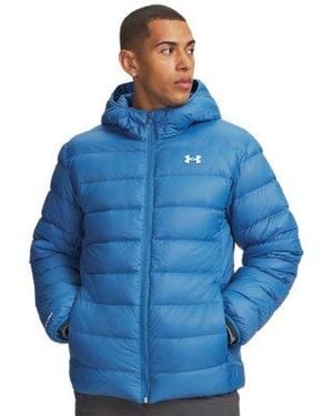 Under Armour Legend Down Hooded Jacket Aegean - Blue