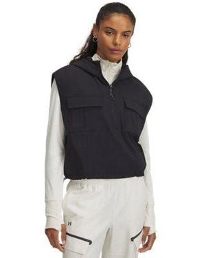Under Armour Unstoppable Utility Sleeveless Hoodie - Black