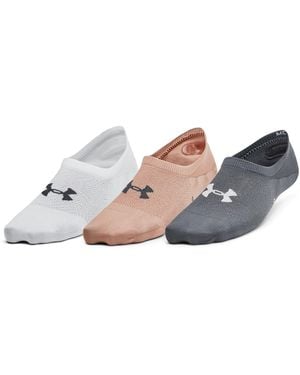 Under Armour Ua Breathe Lite Ultra 3-pack Low Liner Socks - Brown