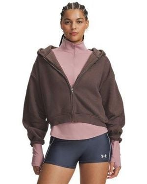 Under Armour Ua Icon Sama Fleece Full Zip - Brown
