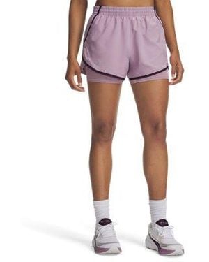 Under Armour Ua Fly-by 2-in-1 Shorts - Purple