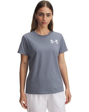 Under Armour Ua Logo Short Sleeve - Blue