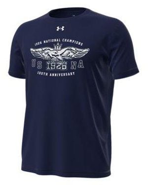 Under Armour Ua Tech Stretch Collegiate Short Sleeve - Blue