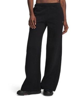 Under Armour Ua Icon Sama Fleece Wide Leg Pants - Black