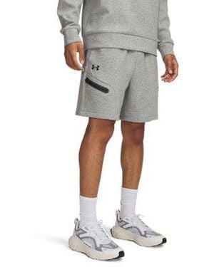 Under Armour Unstoppable Fleece 7" Shorts Mod - White