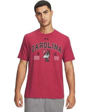 Under Armour Ua Icon Collegiate Short Sleeve - Pink