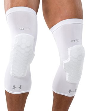Under Armour Ua Gameday Armor Pro Padded Adult Leg Sleeves - White