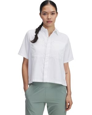 Under Armour Ua Fish Pro Hybrid Woven Short Sleeve - White