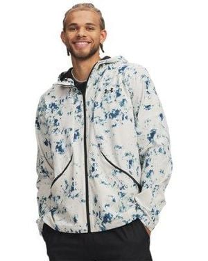 Under Armour Ua Unstoppable Woven Printed Jacket - Blue