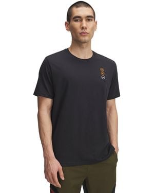 Under Armour Ua Circle Logo Stack Short Sleeve - Black
