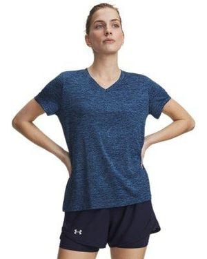 Under Armour Tech Twist V-Neck Short Sleeve Haze - Blue