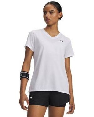 Under Armour Tech V-Neck Short Sleeve - White