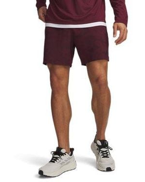 Under Armour Ua Vanish Woven 2.0 Print 6" Shorts - Red
