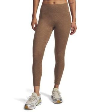 Under Armour Meridian Suede Effect Ankle Leggings Kona Kona - Brown