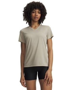 Under Armour Ua Tech Twist V-neck Short Sleeve - Grey