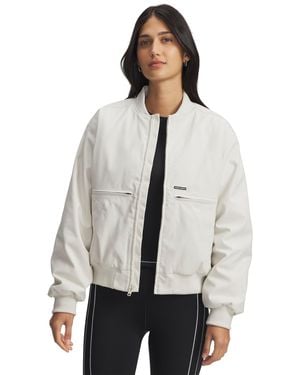 Under Armour Ua Expanse Fleece-lined Bomber Jacket - Gray