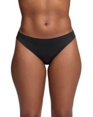 Under Armour Pure Stretch Mesh Thong Underwear - Black