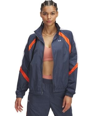 Under Armour Ua Icon Crinkle Track Jacket - Blue