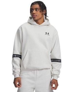 Under Armour Ua Icon Fleece Taped Hoodie - Gray