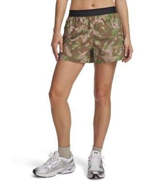 Under Armour Ua Unstoppable Wind Printed Shorts - Green