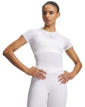 Under Armour Heatgear Elite Short Sleeve Reflective - White