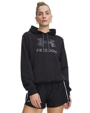 Under Armour Ua Freedom Rival Fleece Hoodie - Black