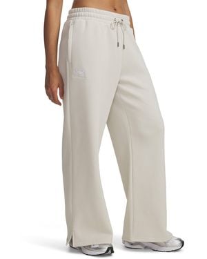 Under Armour Ua Icon Fleece Wide Leg Pants - White