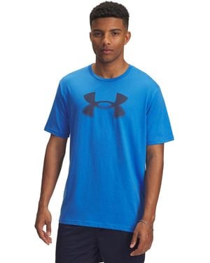Under Armour Ua Reflective Big Logo Short Sleeve - Blue