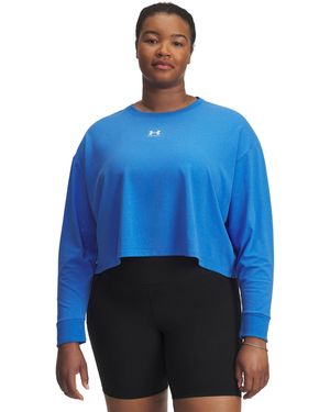 Under Armour Ua Rival Boxy Long Sleeve - Blue