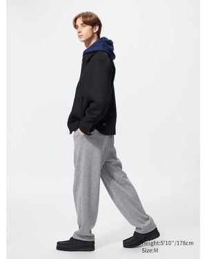 Uniqlo Pantalón Confort Punto Polar Tobillero - Blanco