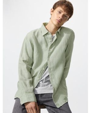 Uniqlo 100% Premium Linen Shirt - Green