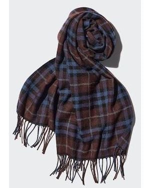 Uniqlo Heattech Scarf (Patterned) - Blue