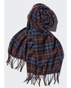 Uniqlo Heattech Bufanda Térmica Estampada - Azul