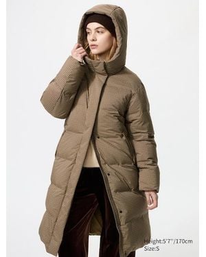 Uniqlo Seamless Down Long Coat - Natural