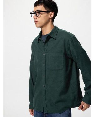 Uniqlo Camisa Franela - Verde
