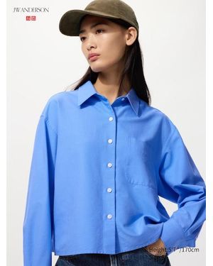 Uniqlo Oxford Boxy Shirt - Blue