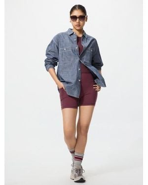 Uniqlo Ultra Stretch Active Biker Shorts - Blue