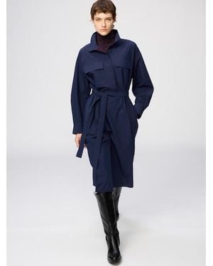 Uniqlo Stand Collar Dress - Blue