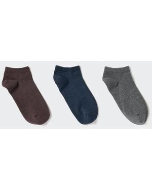Uniqlo Short Socks (3 Pairs) - Blue