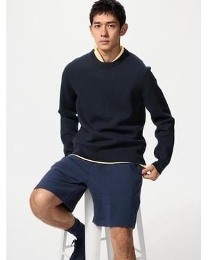 Uniqlo Ultra Stretch Sweat Shorts - Blue