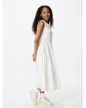 Uniqlo Vestido Combinado Sin Mangas - Blanco